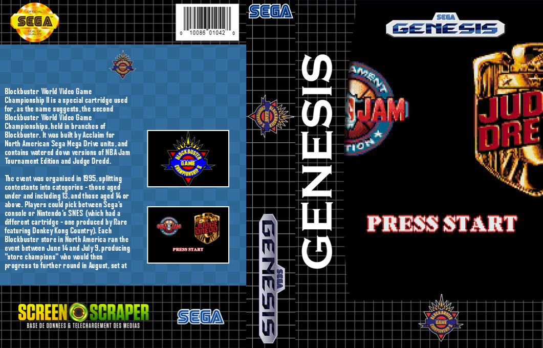 Blockbuster World Video Game Championship 2 — box-texture (SS)