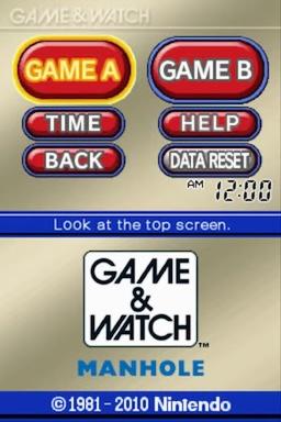 Game and Watch - Manhole — sstitle (WOR)