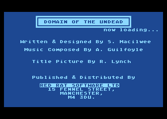 Domain Of The Undead, The — sstitle (WOR)