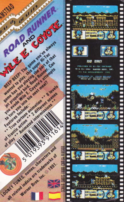 Road Runner And Wile E. Coyote — box-2D-back (EU)