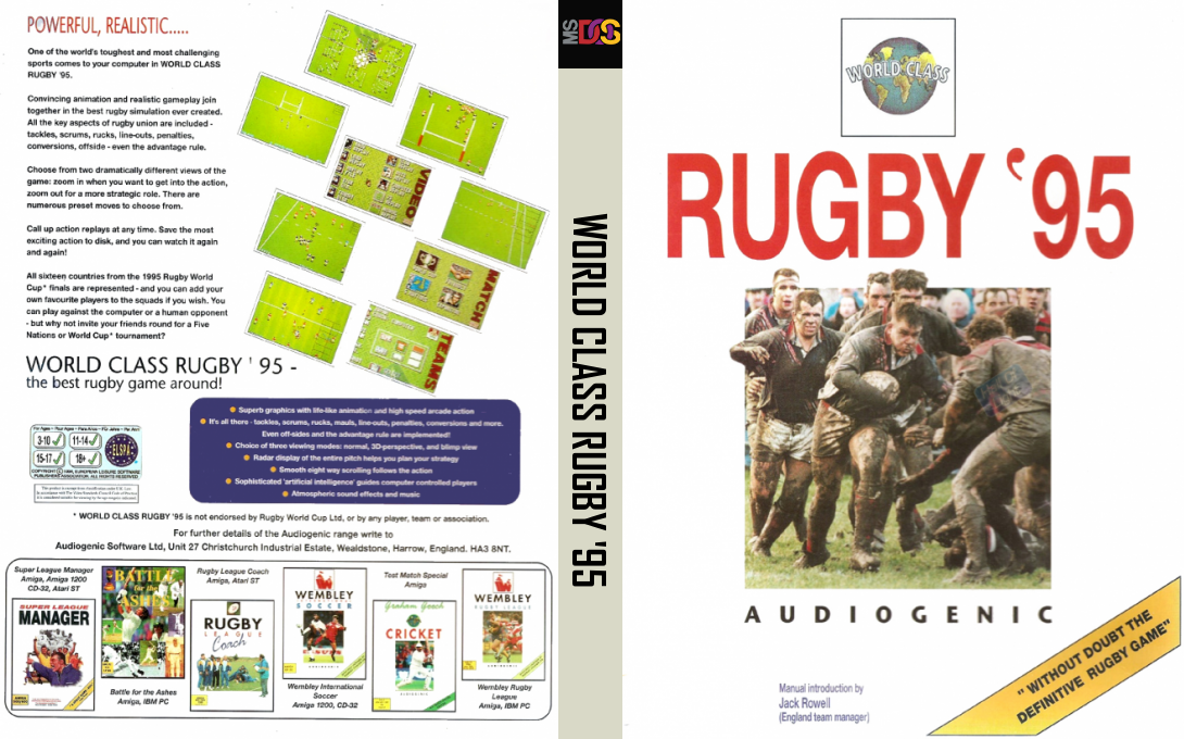 World Class Rugby '95 — box-texture (EU)