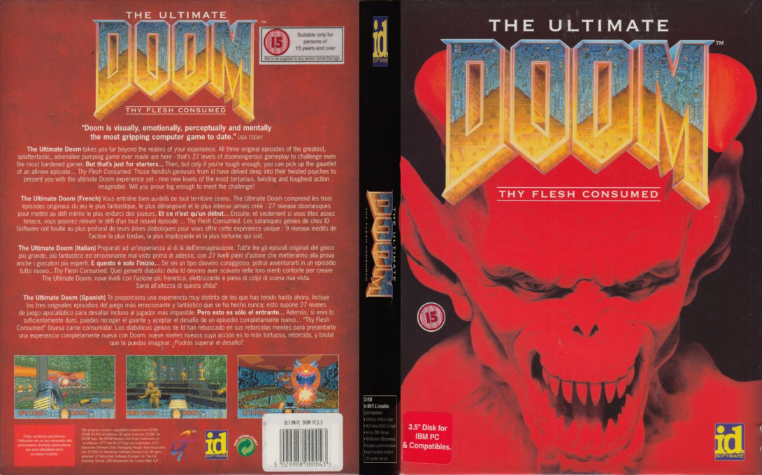 Ultimate Doom, The — box-texture (EU)
