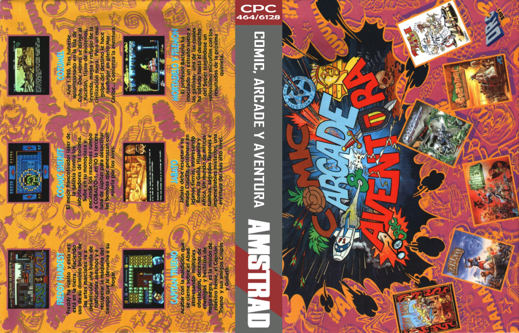 Comic, Arcade Y Aventura — box-texture (SP)