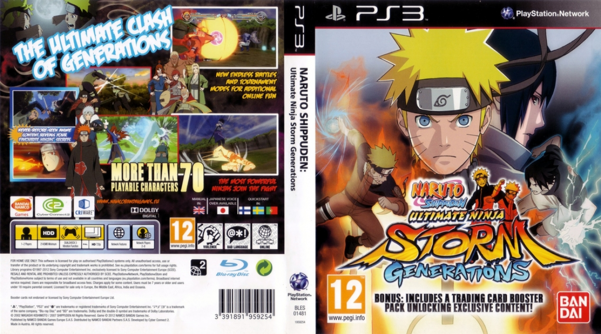 Naruto Shippuden - Ultimate Ninja Storm Generations — box-texture (EU)