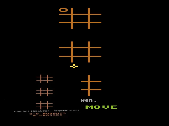 3-d Noughts And Crosses — mixrbv2 (WOR)