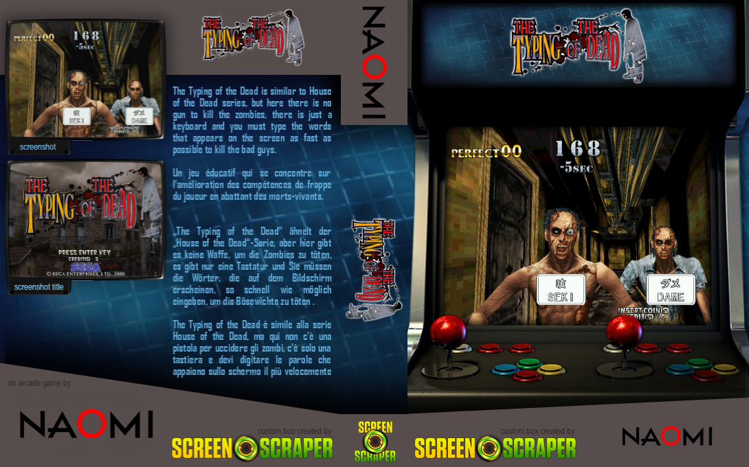 Typing Of The Dead, The — box-texture (SS)
