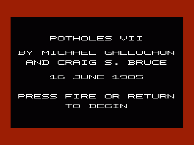 Potholes V I I — sstitle (WOR)