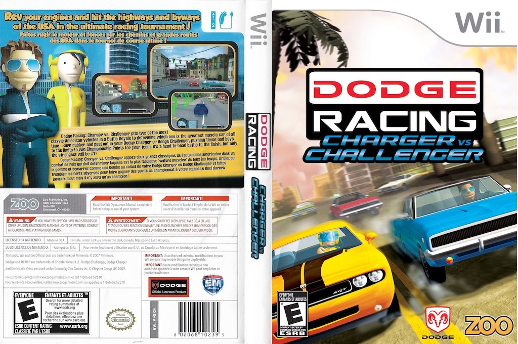 Dodge Racing - Charger Vs Challenger — box-texture (US)