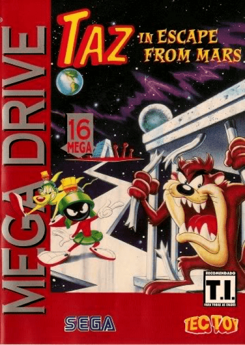 Taz In Escape From Mars — box-2D (BR)