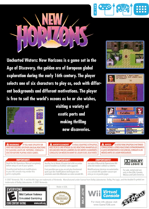 New Horizons — box-2D-back (US)