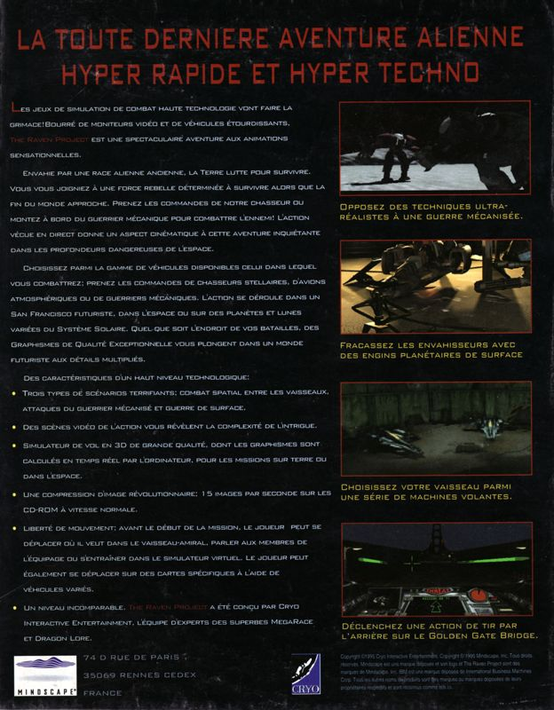 Raven Project, The — box-2D-back (FR)