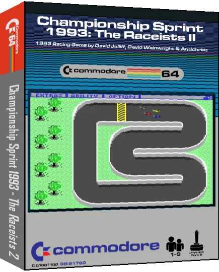 Championship Sprint 1993 - The Raceists II — box-3D (CUS)