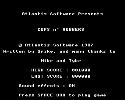 Cops 'N Robbers — sstitle (WOR)