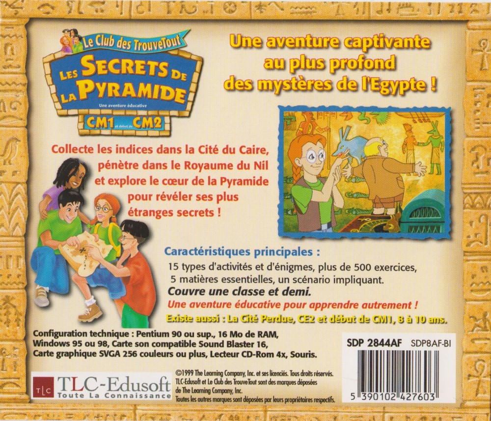 Secrets of the Pyramids — box-2D-back (WOR)