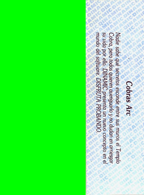 Cobra's Arc — box-2D-back (SP)