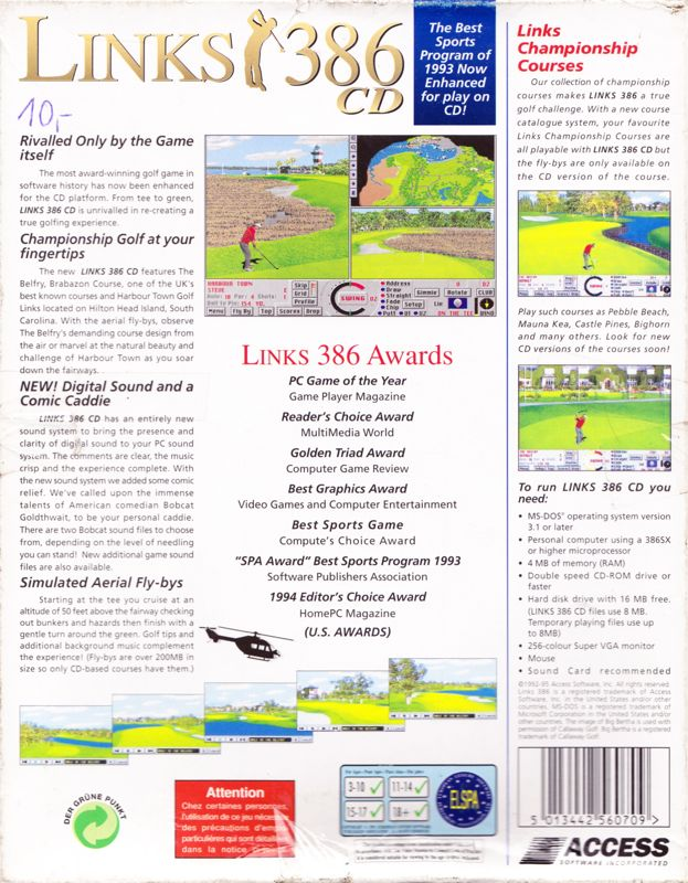 Links 386 CD — box-2D-back (EU)