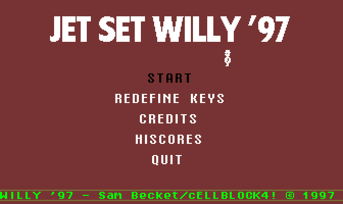 Jet Set Willy '97 — sstitle (WOR)