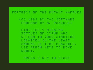 Fortress Of Mutant Waffles — sstitle (US)