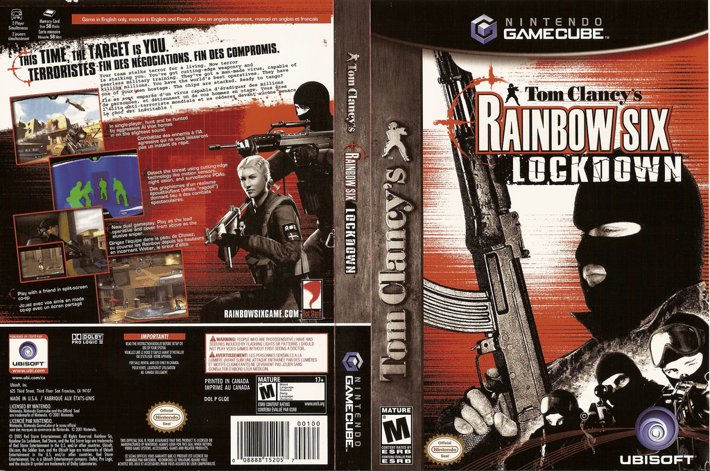 Tom Clancy's Rainbow Six - Lockdown — box-texture (US)