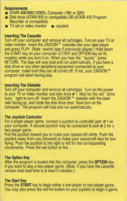 Zaxxon — box-2D-back (EU)
