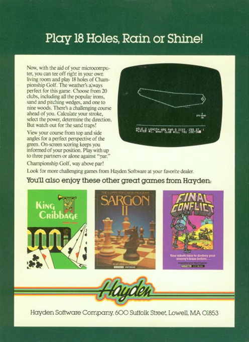 Championship Golf — box-2D-back (US)
