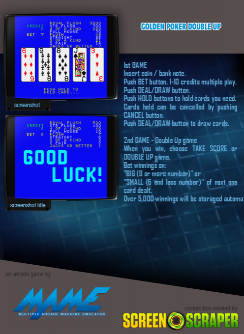 Golden Poker Double Up — box-2D-back (SS)