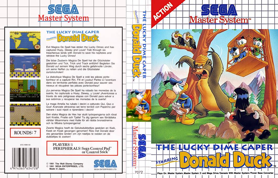 Lucky Dime Caper Starring Donald Duck, The — box-texture (EU)