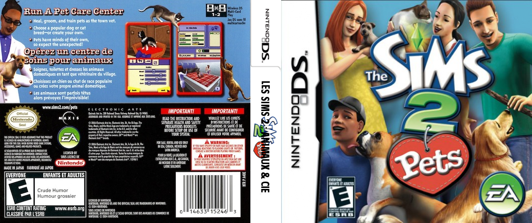 Sims 2 - Pets, The — box-texture (US)