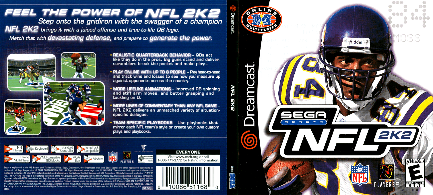 NFL 2K2 — box-texture (US)