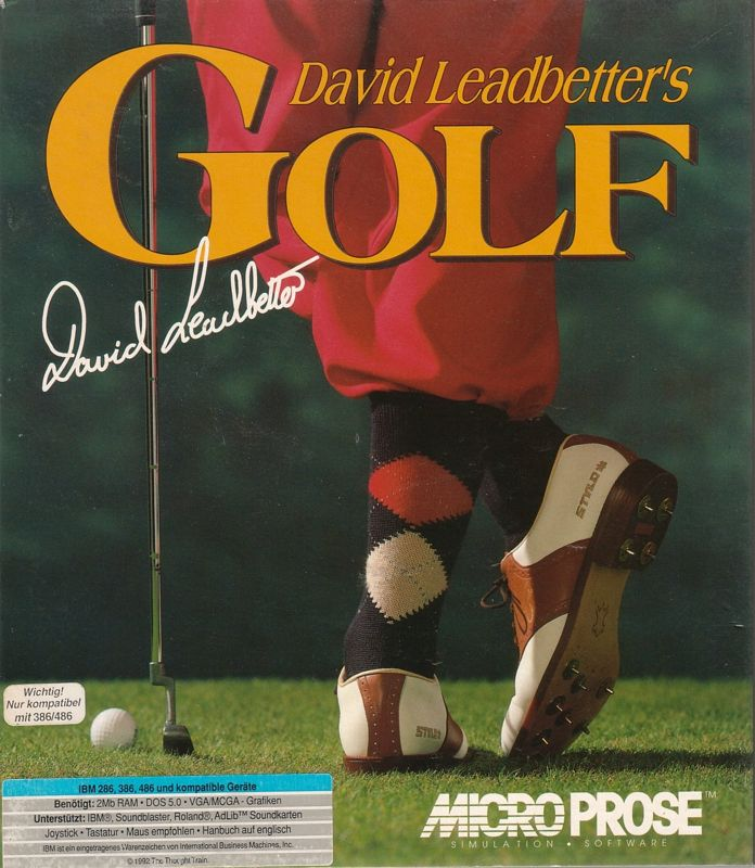 David Leadbetter's Golf — box-2D (DE)