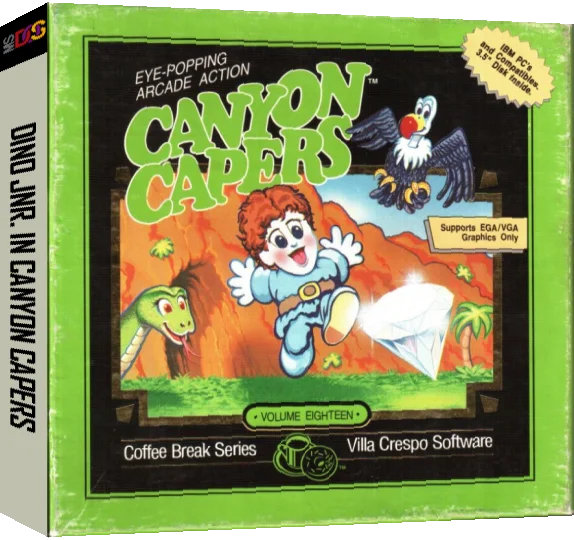 Dino Jnr. In Canyon Capers — box-3D (US)