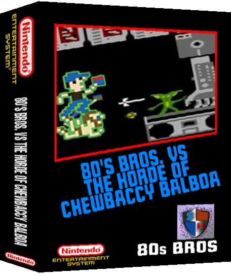 80's Bros. vs the Horde of Chewbaccy Balboa — box-3D (WOR)