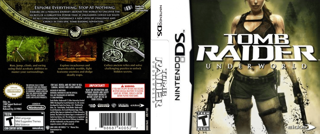 Tomb Raider - Underworld — box-texture (US)