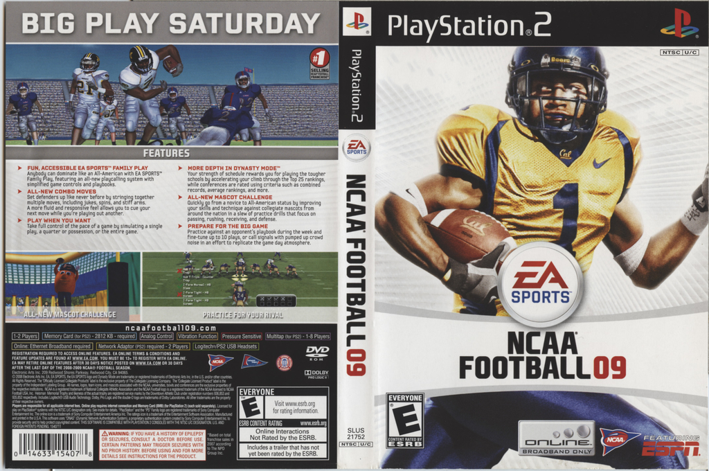 NCAA Football 09 — box-texture (US)