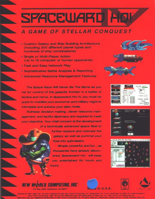 Spaceward Ho! IV — box-2D-back (WOR)