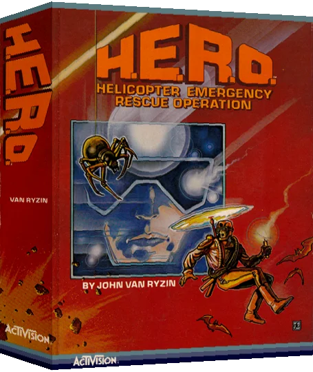 H.E.R.O. - Helicopter Emergency Rescue Operation — box-3D (US)