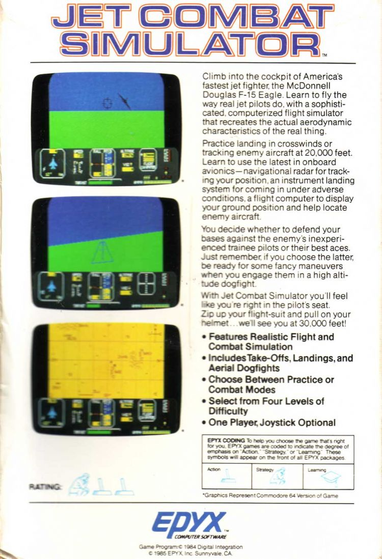 Jet Combat Simulator — box-2D-back (WOR)