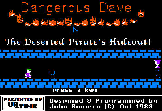 Dangerous Dave in the Deserted Pirate's Hideout! — sstitle (WOR)