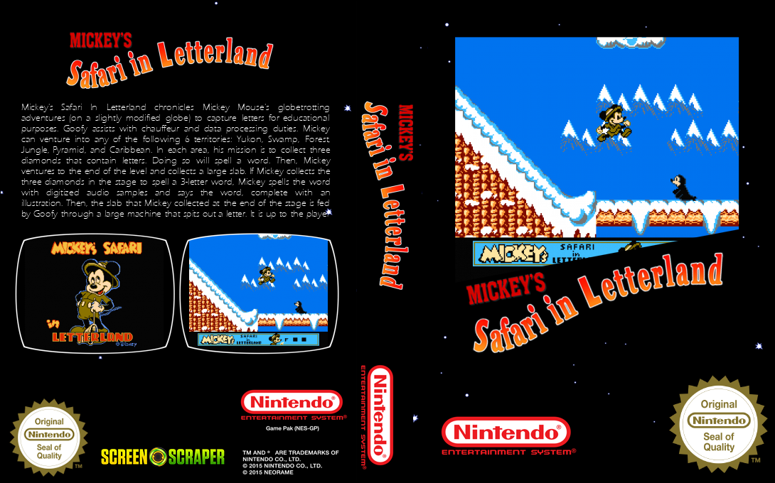 Mickey's Safari in Letterland — box-texture (SS)