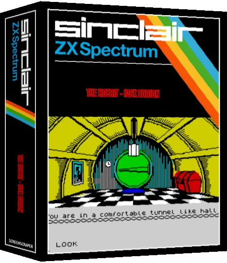 The Hobbit - 128K Edition — box-3D (SS)