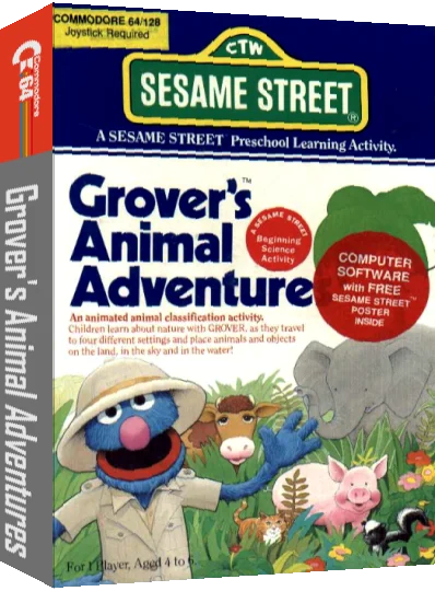 Grover's Animal Adventures — box-3D (US)