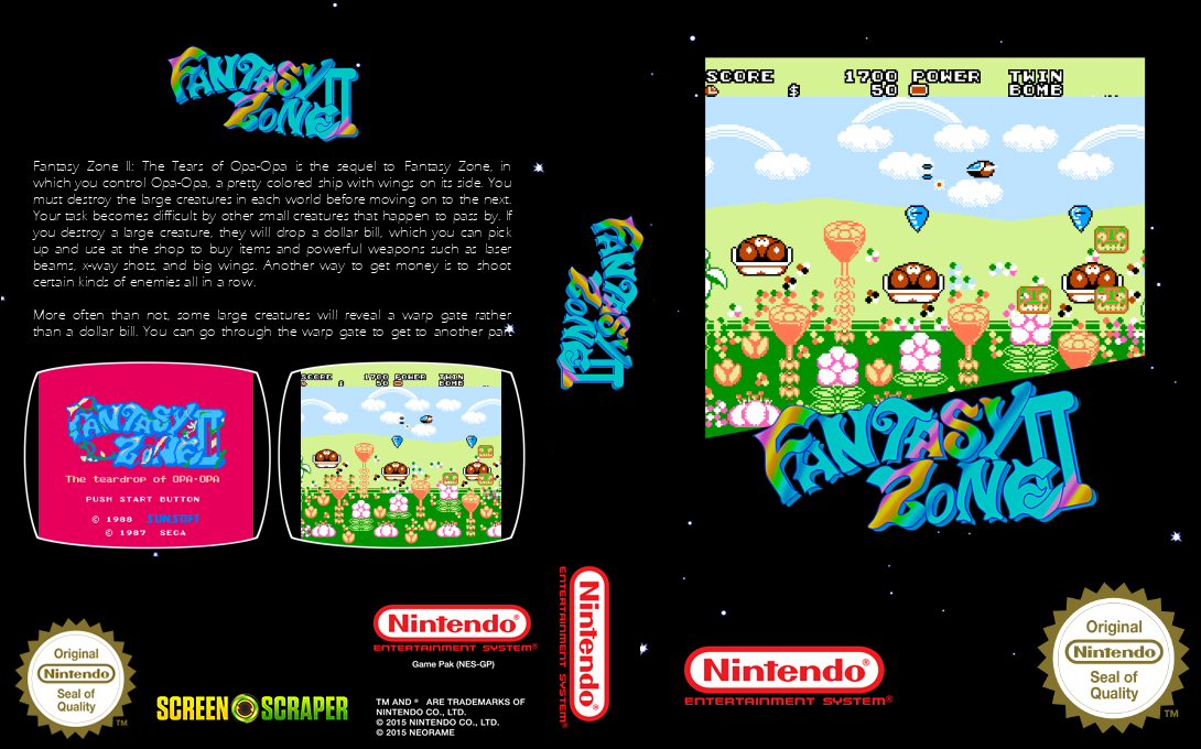 Fantasy Zone II - Opa-Opa no Namida — box-texture (SS)