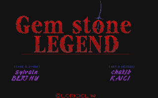 Gem Stone Legend — sstitle (WOR)
