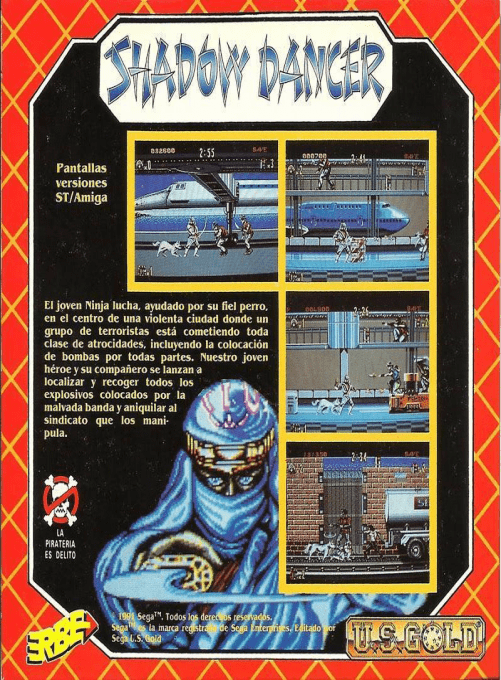 Shadow Dancer — box-2D-back (SP)