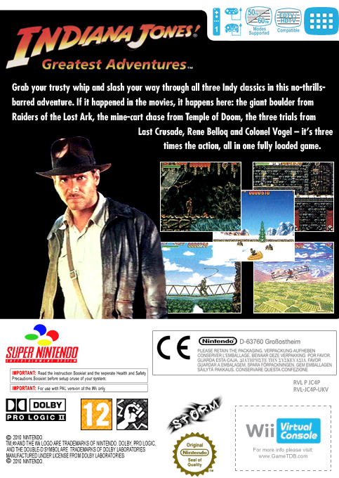 Indiana Jones' Greatest Adventures — box-2D-back (EU)