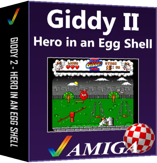 Giddy! II - Hero in an Egg Shell — box-3D (CUS)