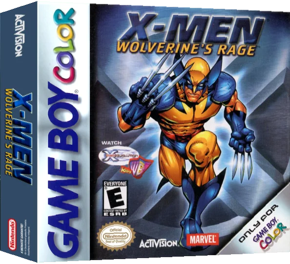 X-Men - Wolverine's Rage — box-3D (US)