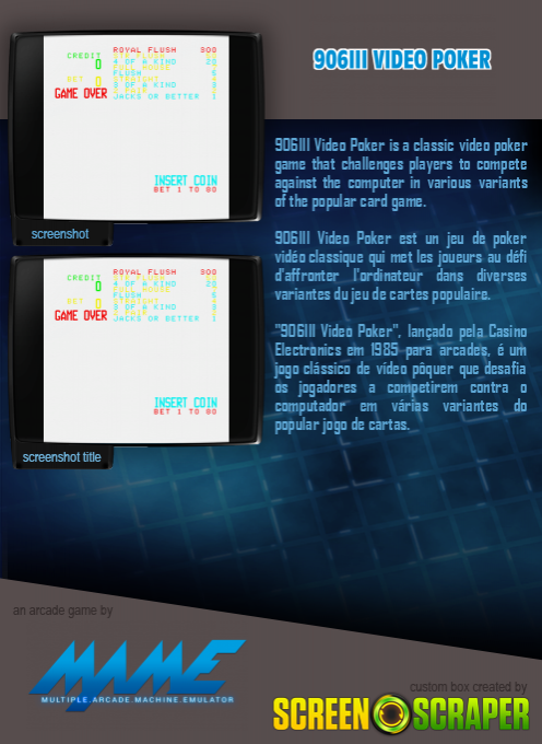 906iii Video Poker — box-2D-back (SS)