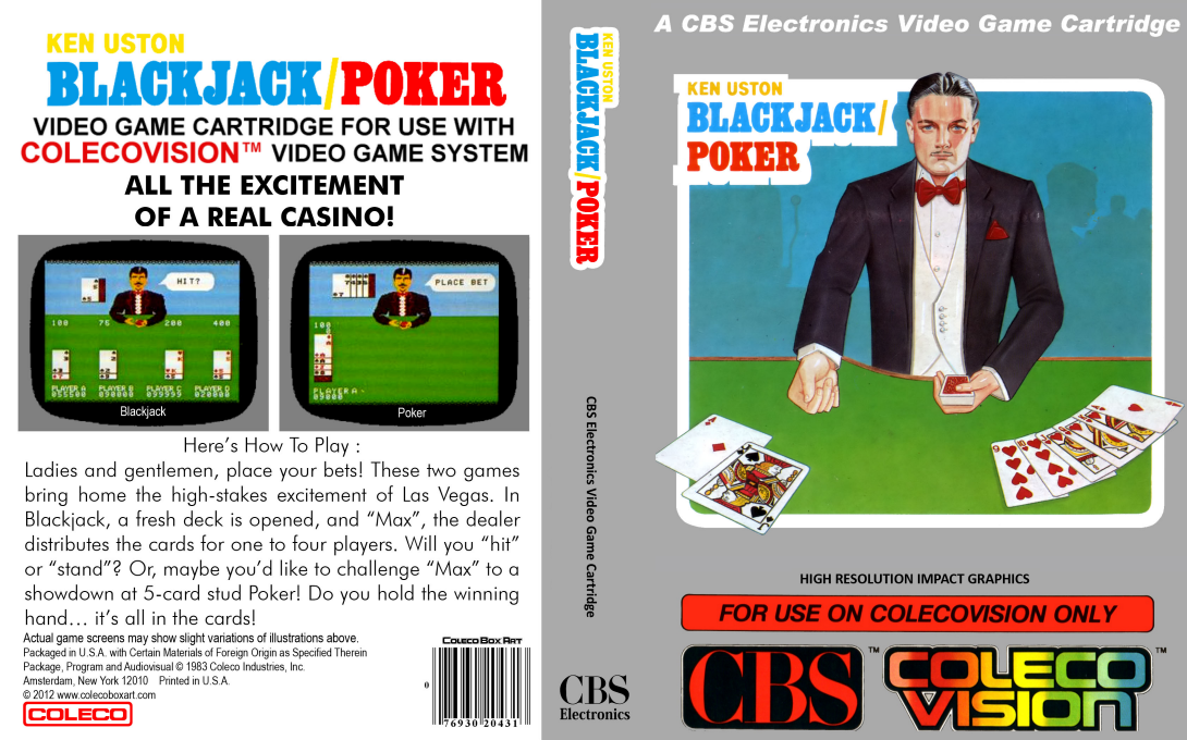 Ken Uston Blackjack-Poker — box-texture (US)