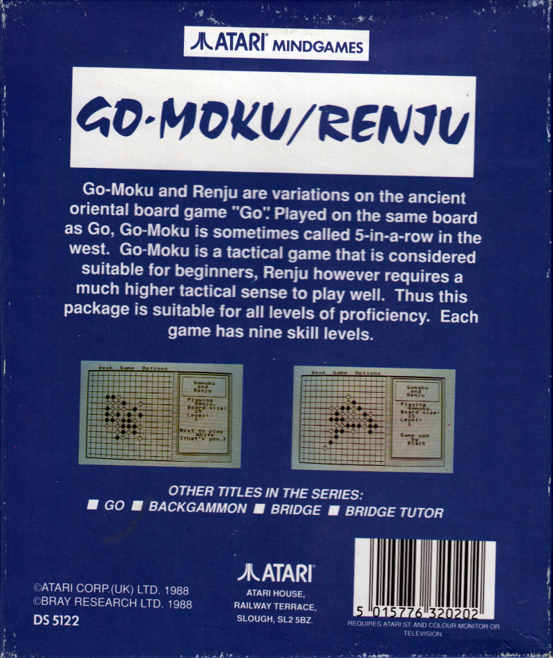 Go-Moku And Renju — box-2D-back (UK)